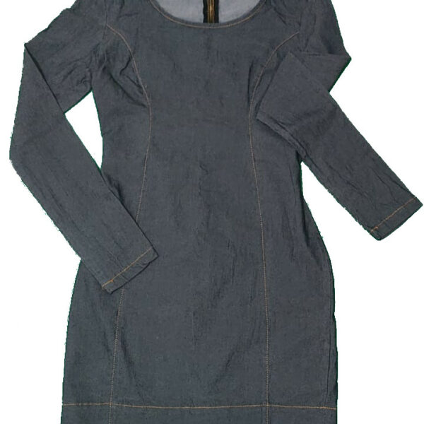 Vestido Jeans Manga Comprida